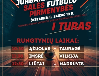 STARTUOJA NAUJAS SALĖS FUTBOLO PIRMENYBIŲ SEZONAS!
