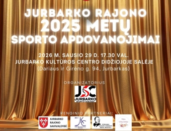 KVIEČIAME Į JURBARKO RAJONO 2025 METŲ SPORTO APDOVANOJIMUS