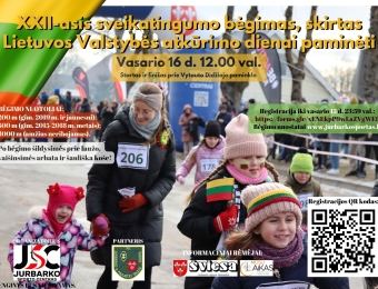 KVIEČIAME REGISTRUOTIS Į BĖGIMĄ! 