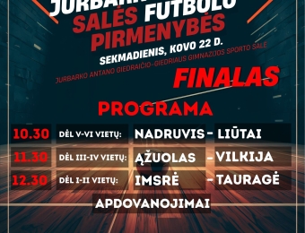 Salės futbolo pirmenybėse – finišo tiesioji! 